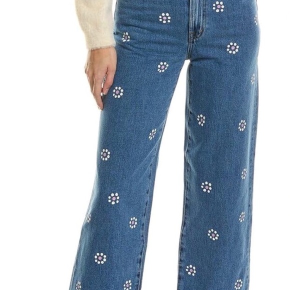 Madewell Denim - Women's Blue Floral MadeWell Jeans